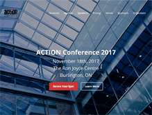 Tablet Screenshot of actionconference.com